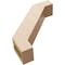 Ekena Millwork 3-inch W x 12-inch D x 12-inch H Burlington Rough Cedar Woodgrain TimberThane Knee Brace, Primed BRCUR03X12X12BURRCPR - alternate 4